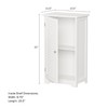 Hastings Home Hastings Home Freestanding Bathroom Linen Cabinet 476668ATS